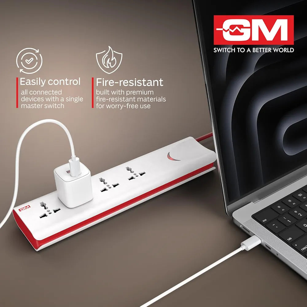 GM E-BOOK 4+1 POWER STRIP GM E-BOOK 4+1 POWER STRIP